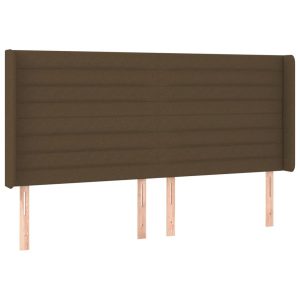 VidaXL wezgłowie Brąz 183 x 16 x 118/128 cm Tkanina 317439 VidaXL wezgłowie Brąz 183 x 16 x 118/128 cm Tkanina 317439