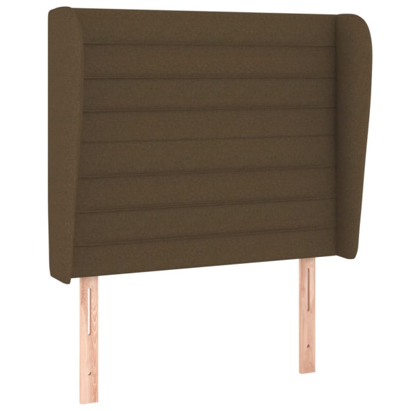 VidaXL wezgłowie Brąz 93 x 23 x 118/128 cm Tkanina 379768