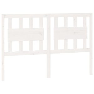 VidaXL Wezgłowie łóżka Biały 140.5 x 100 cm Drewno sosnowe 503287 VidaXL Wezgłowie łóżka Biały 140.5 x 100 cm Drewno sosnowe 503287