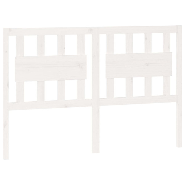 VidaXL Wezgłowie łóżka Biały 140.5 x 100 cm Drewno sosnowe 503287