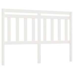 VidaXL Wezgłowie łóżka Biały 141 x 100 cm Drewno sosnowe 497231 VidaXL Wezgłowie łóżka Biały 141 x 100 cm Drewno sosnowe 497231