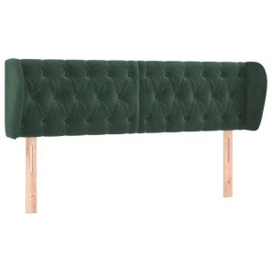 VidaXL wezgłowie Zielony 147 x 23 x 78/88 cm Aksamit 379770 VidaXL wezgłowie Zielony 147 x 23 x 78/88 cm Aksamit 379770