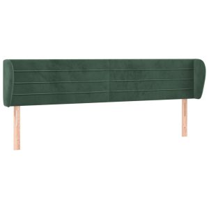 VidaXL wezgłowie Zielony 163 x 23 x 78/88 cm Aksamit 380024 VidaXL wezgłowie Zielony 163 x 23 x 78/88 cm Aksamit 380024