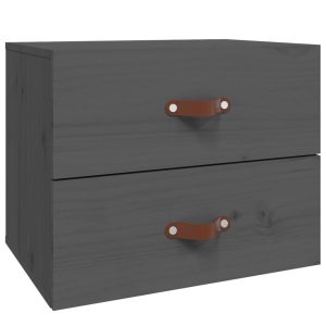 VidaXL wisząca szafka nocna Szary Drewno 129882 VidaXL wisząca szafka nocna Szary Drewno 129882