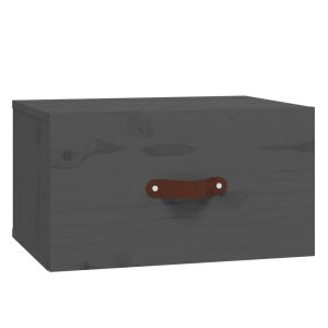 VidaXL wisząca szafka nocna Szary Drewno 129872 VidaXL wisząca szafka nocna Szary Drewno 129872