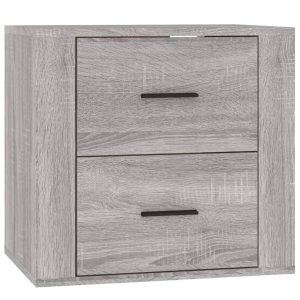 VidaXL wisząca szafka nocna Szary Materiał 129881 VidaXL wisząca szafka nocna Szary Materiał 129881