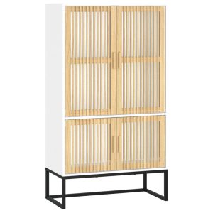 VidaXL Wysoka szafka biały 256303 VidaXL Wysoka szafka biały 256303