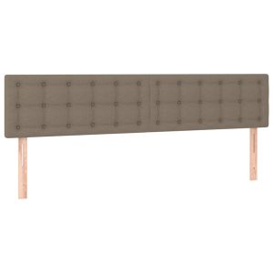 VidaXL Zagłówek do łóżka z LED taupe 380885 VidaXL Zagłówek do łóżka z LED taupe 380885