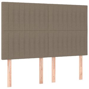 VidaXL Zagłówek do łóżka z LED taupe 380983 VidaXL Zagłówek do łóżka z LED taupe 380983