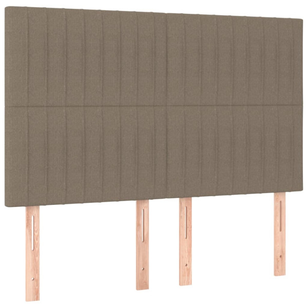 VidaXL Zagłówki do łóżka 4 szt. taupe 380993