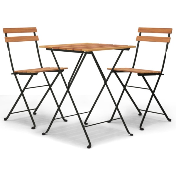 VidaXL zestaw mebli bistro Brąz Drewno 371881