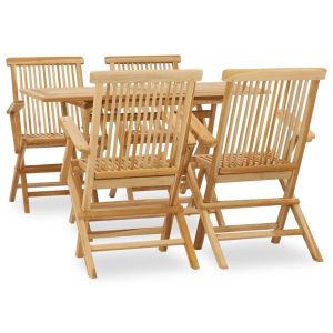 VidaXL Zestaw mebli ogrodowych Brąz Drewno 372076 VidaXL Zestaw mebli ogrodowych Brąz Drewno 372076