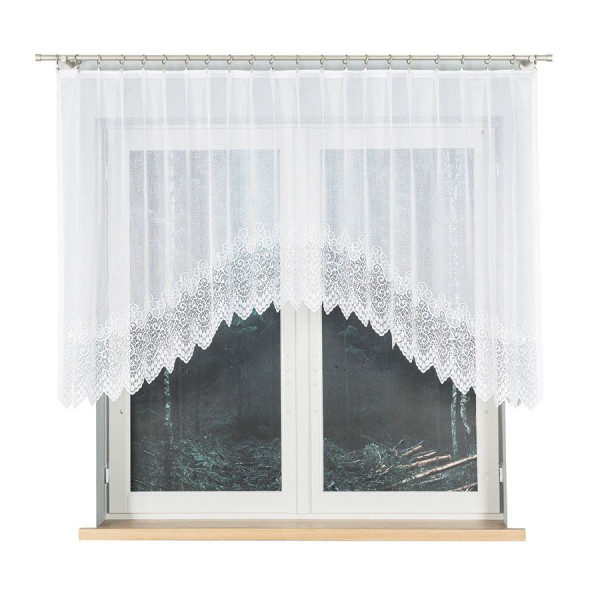 VIOLETTA - Firanka gotowa żakardowa z podcięciem na dole - 250x120 cm 769674