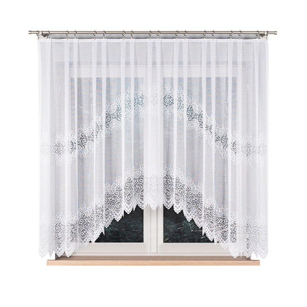 VIOLETTA - Firanka gotowa żakardowa z podcięciem na dole - 300x160 cm 769671