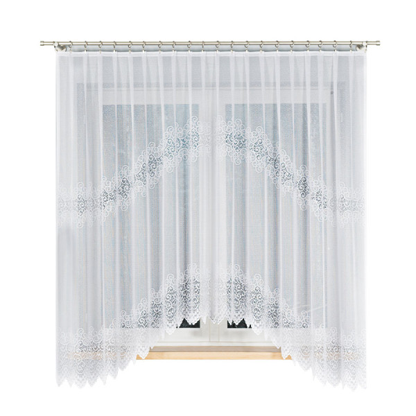 VIOLETTA - Firanka gotowa żakardowa z podcięciem na dole - 300x180 cm 769673
