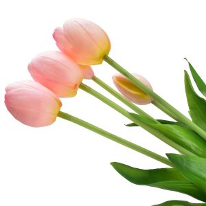 VIRIDIS Kwiat sztuczny Bukiet 5 tulipanów różowe 40cm 509763 VIRIDIS Kwiat sztuczny Bukiet 5 tulipanów różowe 40cm 509763