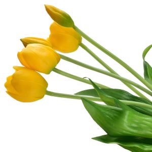 VIRIDIS Kwiat sztuczny Bukiet 5 Tulipanów żółte 40cm 509752 VIRIDIS Kwiat sztuczny Bukiet 5 Tulipanów żółte 40cm 509752