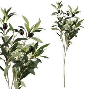 VIRIDIS Kwiat sztuczny Gałązka Oliwka 55cm 743628 VIRIDIS Kwiat sztuczny Gałązka Oliwka 55cm 743628