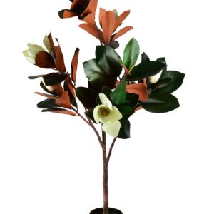 VIRIDIS Sztuczny kwiat magnolia 15x14x120cm 802390 VIRIDIS Sztuczny kwiat magnolia 15x14x120cm 802390