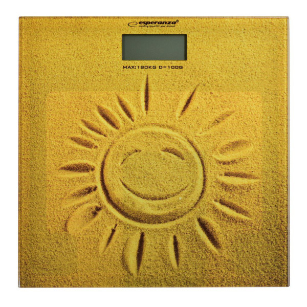 Waga łazienkowa Esperanza Sunshine EBS006 beżowa 180 kg LCD szklana 1046371