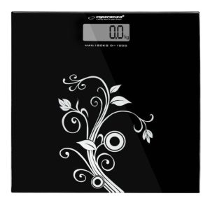 Waga łazienkowa Esperanza Yoga EBS003 czarna 180 kg szklana LCD 1046372 Waga łazienkowa Esperanza Yoga EBS003 czarna 180 kg szklana LCD 1046372