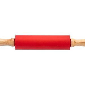 Wałek do ciasta silikonowy z drewnianymi rączkami 37 cm 342966 Wałek do ciasta silikonowy z drewnianymi rączkami 37 cm 342966