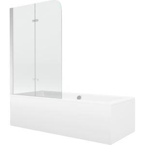 Wanna prostokątna Mexen Cube 180x80cm z obudową i parawanem 2-skrzydłowym 617828 Wanna prostokątna Mexen Cube 180x80cm z obudową i parawanem 2-skrzydłowym 617828