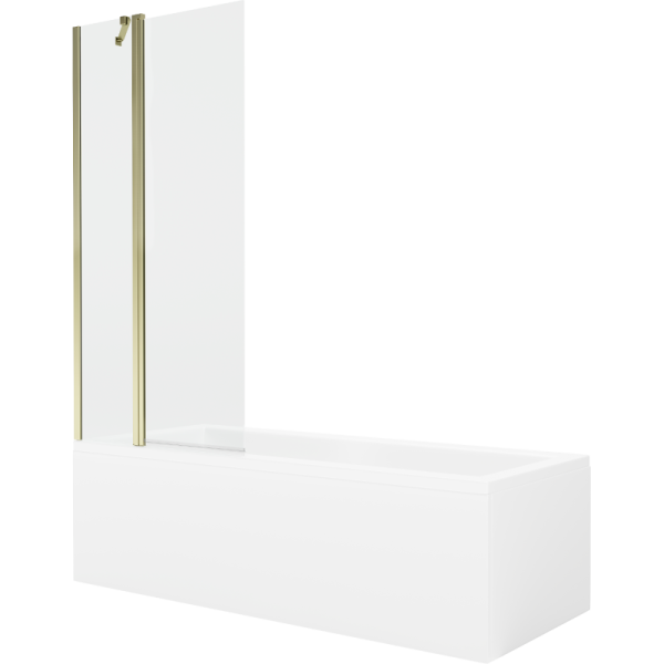Wanna prostokątna Mexen Cubik 150x70cm z obudową i parawanem 1-skrzydłowym 618185