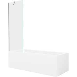 Wanna prostokątna Mexen Cubik 150x70cm z obudową i parawanem 1-skrzydłowym 618228