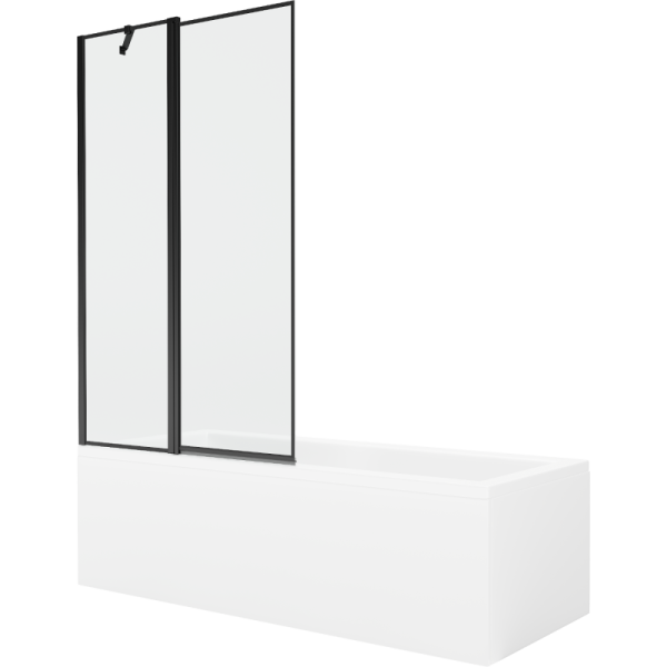Wanna prostokątna Mexen Cubik 150x70cm z obudową i parawanem 1-skrzydłowym 618070