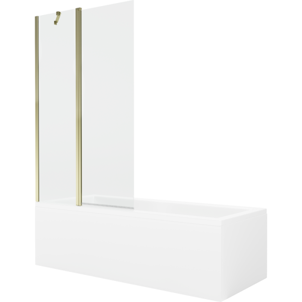 Wanna prostokątna Mexen Cubik 170x70cm z obudową i parawanem 1-skrzydłowym 618039