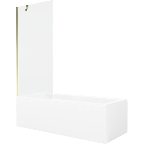 Wanna prostokątna Mexen Cubik 170x70cm z obudową i parawanem 1-skrzydłowym 618055