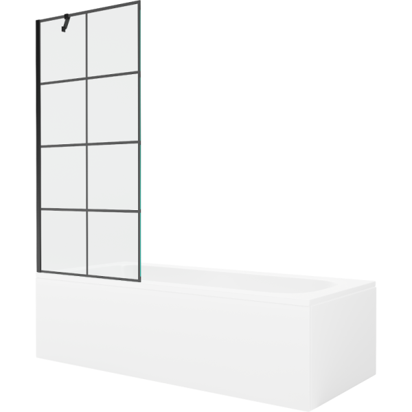 Wanna prostokątna Mexen Vega 170x70cm z obudową i parawanem 1-skrzydłowym 617975