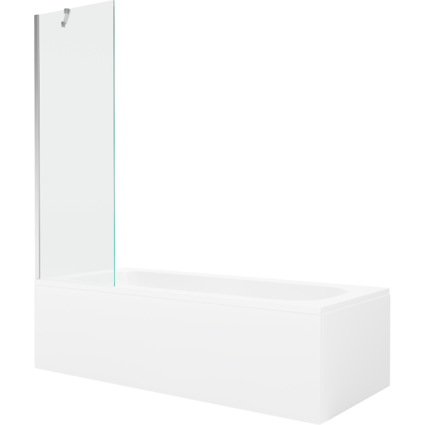 Wanna prostokątna Mexen Vega 180x80cm z obudową i parawanem 1-skrzydłowym 618426