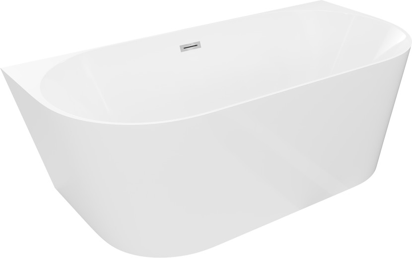 Wanna przyścienna Mexen Oval Slim biała 170x80 cm 1 szt. 619521