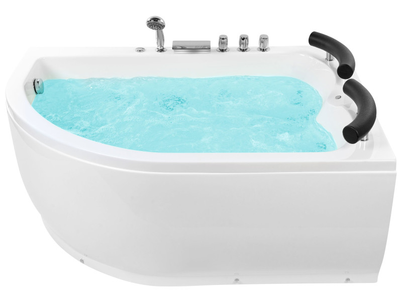Wanna z hydromasażem 2-osobowa LED biała 730141
