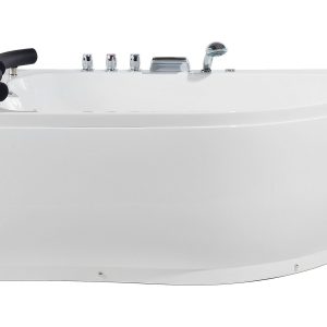 Wanna z hydromasażem 2-osobowa LED biała 438898 Wanna z hydromasażem 2-osobowa LED biała 438898