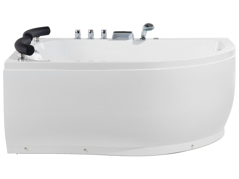Wanna z hydromasażem 2-osobowa LED biała 438898
