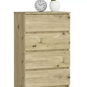 Wąska komoda do salonu dąb artisan – Zyero 643628 Wąska komoda do salonu dąb artisan – Zyero 643628