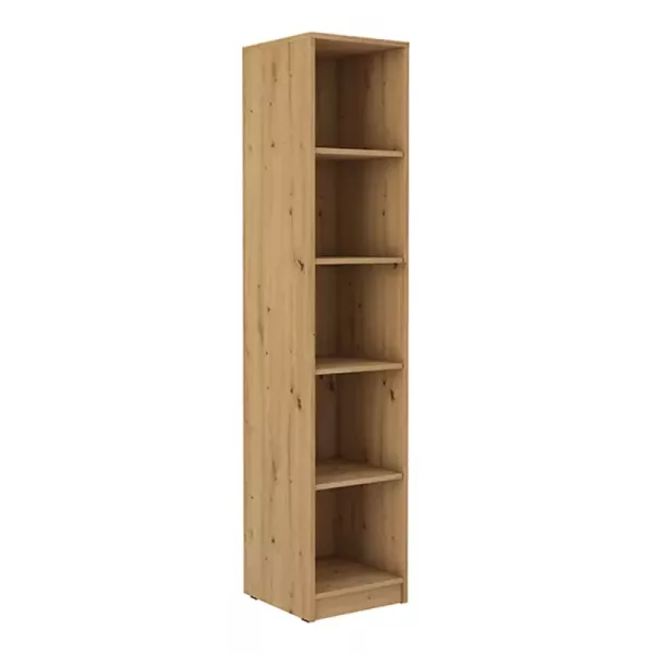 Wąski regał biurowy z półkami 40 cm dąb artisan MULL 1102016