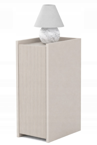 Wąski stolik nocny NARROW ryfle kaszmir półki szafka nocna szerokość 25cm 957784