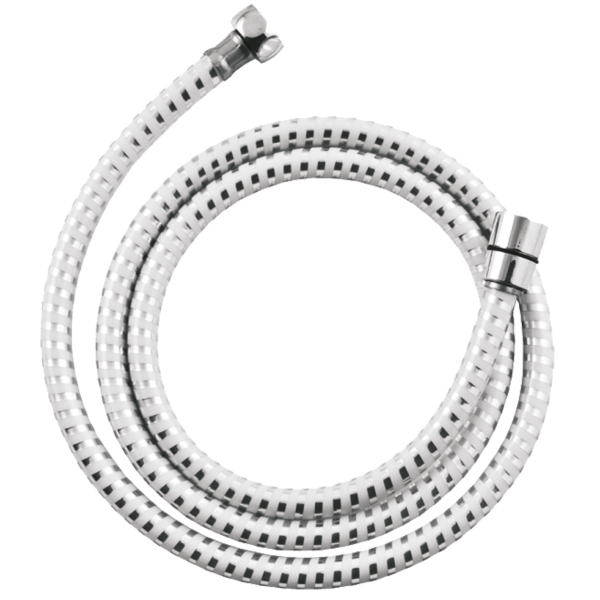Wąż prysznicowy Invena Biflex 150 cm, biały-chrom 368195