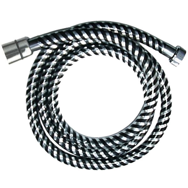Wąż prysznicowy Invena Biflex 150 cm, czarny-chrom 368199