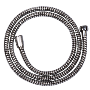 Wąż prysznicowy Invena Superflex, 150 cm, czarny chrom, anti 368193