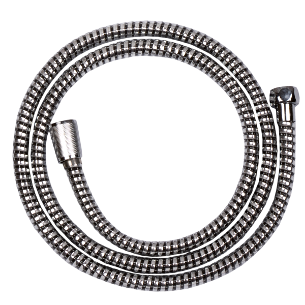 Wąż prysznicowy Invena Superflex, 150 cm, czarny chrom, anti 368193