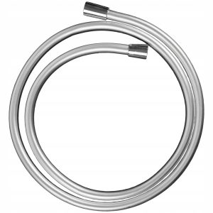 Wąż prysznicowy PVC srebrny 175cm gumowy gładki obrotowy stal nierdzewna 1070459