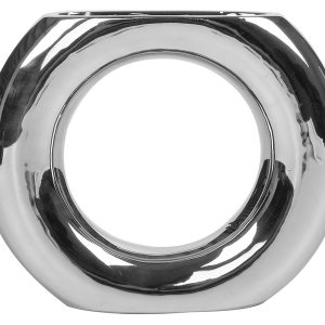 Wazon ceramiczny 16 cm srebrny 41253 Wazon ceramiczny 16 cm srebrny 41253