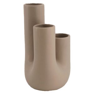 Wazon ceramiczny 20,5 cm beżowy 49673 Wazon ceramiczny 20,5 cm beżowy 49673