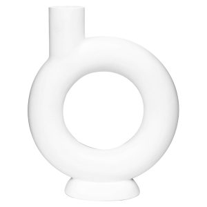 Wazon ceramiczny 24,5 cm biały 41162 Wazon ceramiczny 24,5 cm biały 41162