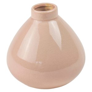 Wazon ceramiczny Bańka 12,5 cm różowy 49675 Wazon ceramiczny Bańka 12,5 cm różowy 49675